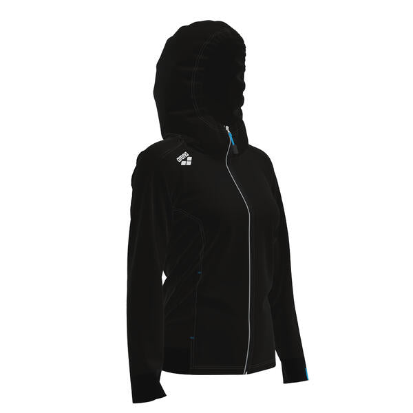 W Team Hooded Jacket Panel Black