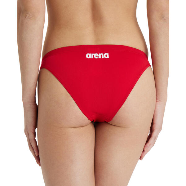 W Team Swim Bottom Solid Red-White