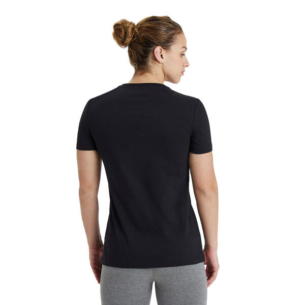 W Team T-Shirt Cotton Panel Black