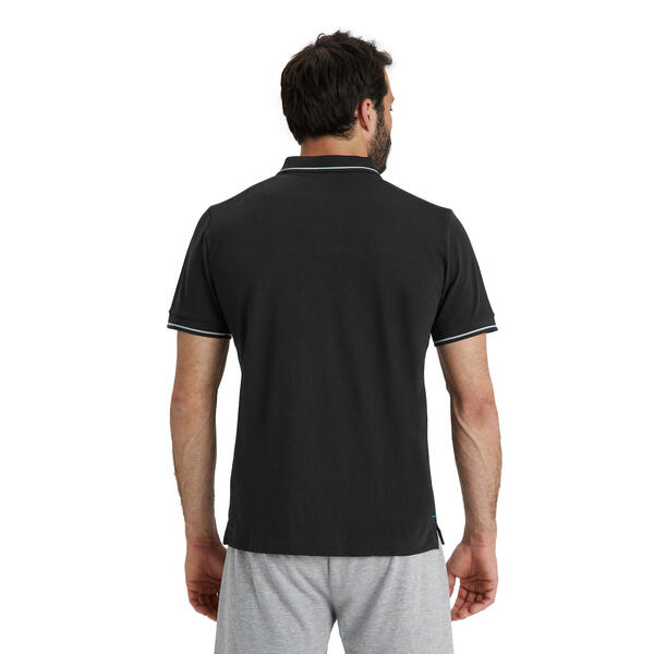 Team Poloshirt Solid Cotton Black