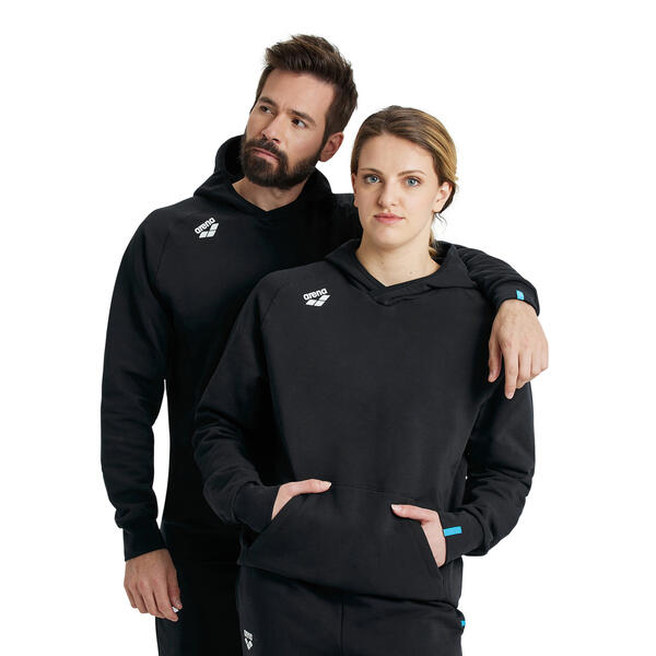 Team Hooded Sweat Panel Black