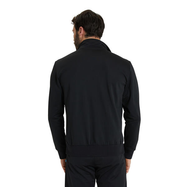 Team Jacket Panel Knitted Poly Black