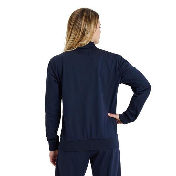 Team Jacket Panel Knitted Poly Navy