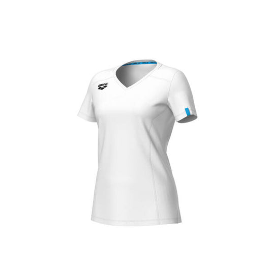 W Team T-Shirt Cotton Panel White