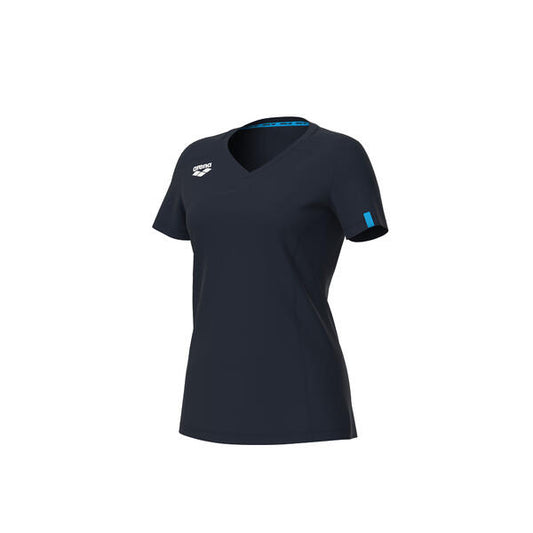 W Team T-Shirt Cotton Panel Navy