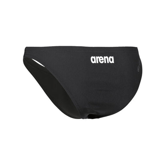 W Team Swim Bottom Solid Black-White