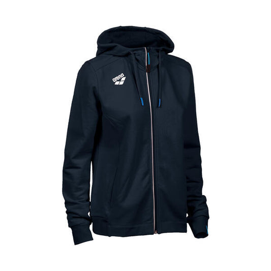 W Team Hooded Jacket Panel Navy