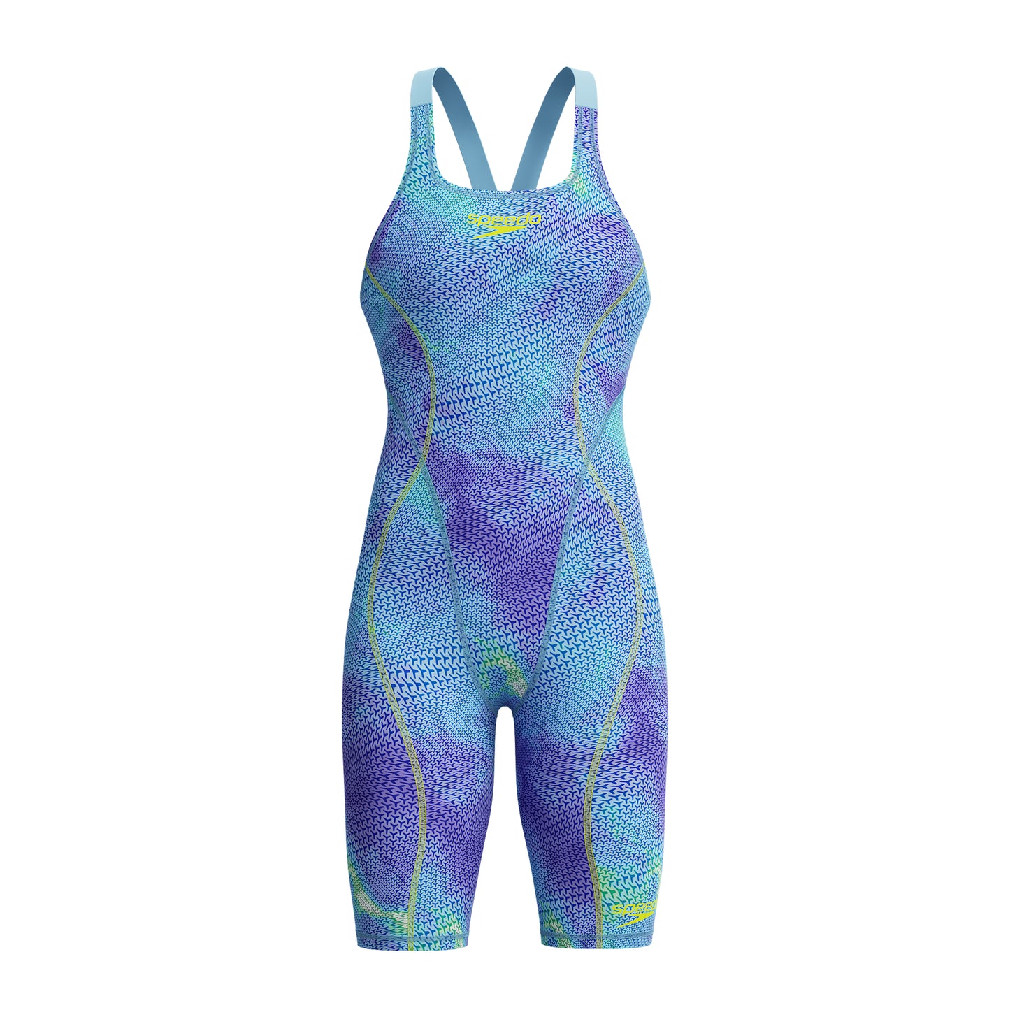 SPEEDO Fastskin HyperSpark Printed Openback, Under Current/Sugar Blue