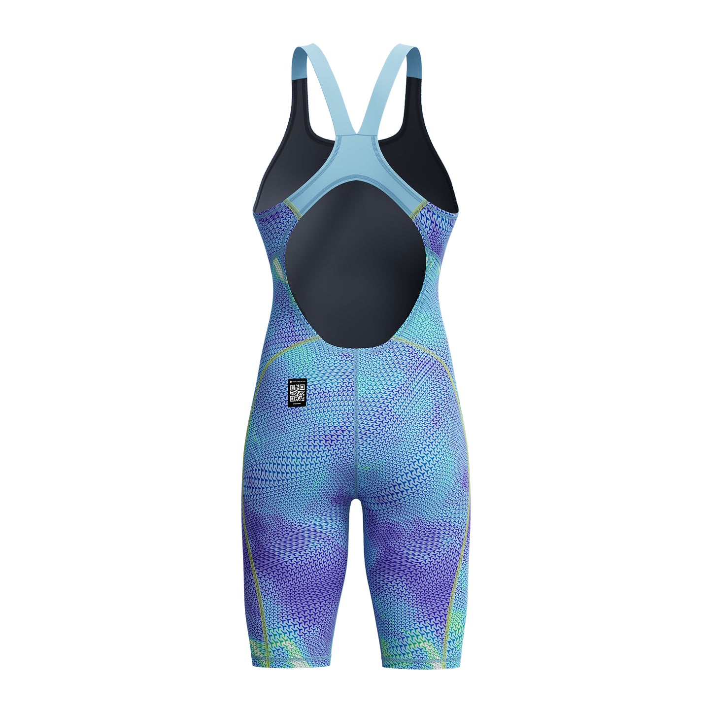 SPEEDO Fastskin HyperSpark Printed Openback, Under Current/Sugar Blue