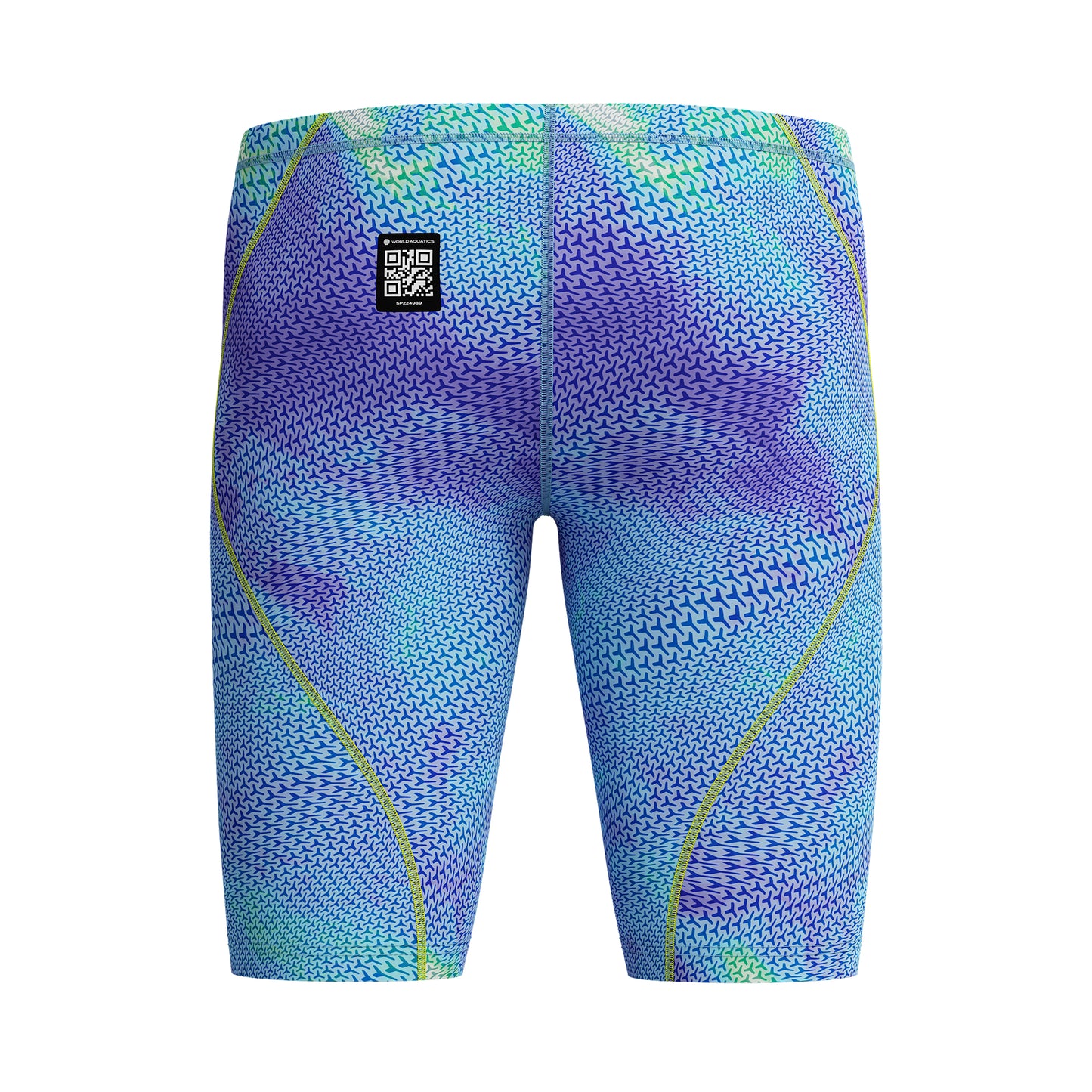 SPEEDO Fastskin HyperSpark Printed Jammer, Under Current/Sugar Blue