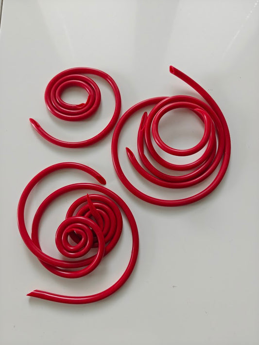Lättärin nauha, silikonia pituus 50cm (paksuus 8mm), punainen