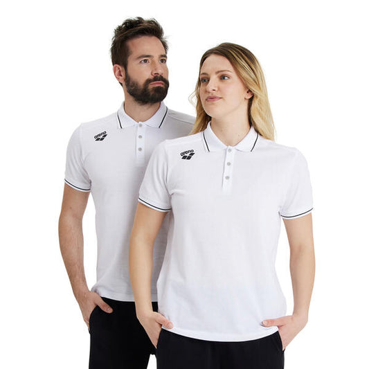 Team Poloshirt Solid Cotton White