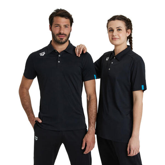 Team Poloshirt Solid BlacK