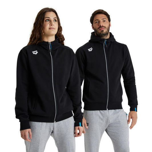 Team Hooded Jacket Panel Black