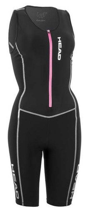 HEAD vetoketjullinen naisten Triathlonasu (mustapinkki)