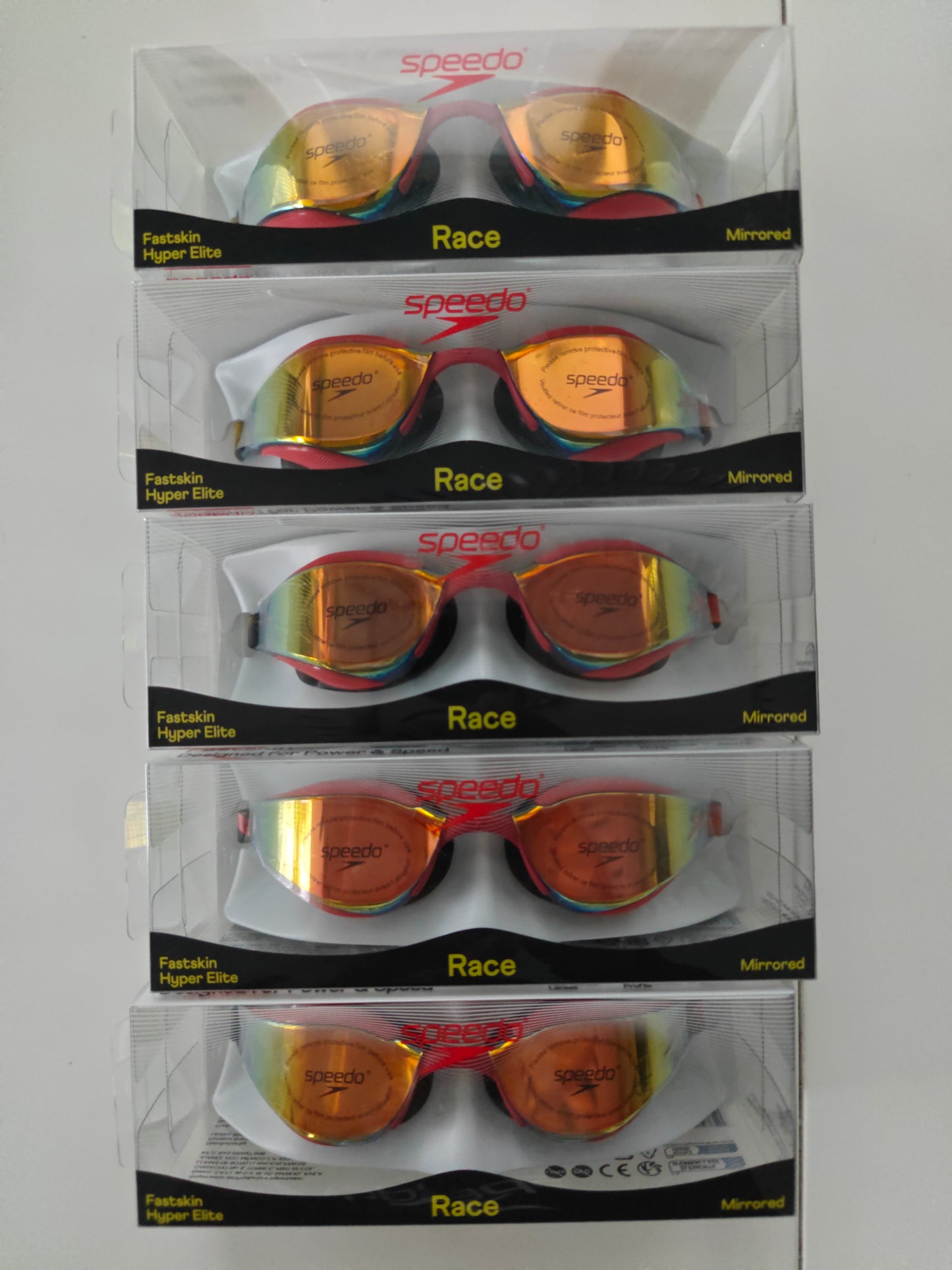 Fastskin Hyper Elite Mirror lasit - punainen